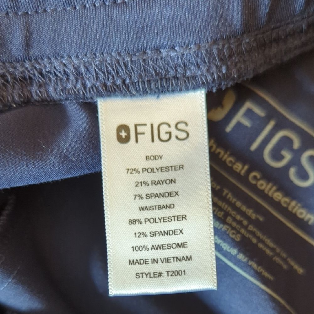 Figs Men's Navy Axim Cargo Scrub Pants Size Medium - Picture 3 of 10